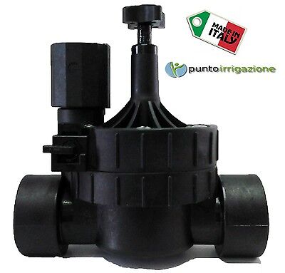 Elettrovalvola irrigazione 1" femmina con controllo flusso 24 Vca Made in Italy
