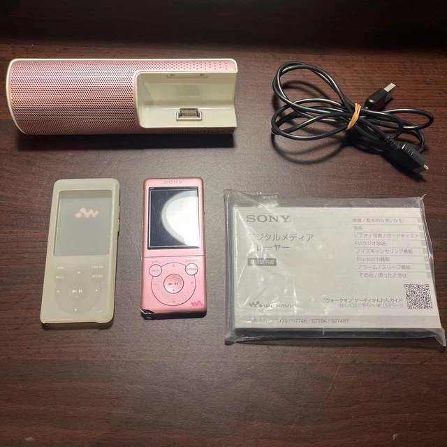 ポータブルプレーヤー SONY Walkman NW-S703F pink Sony NW-S703F Noise-Canceling Walkman MP3 Player (Pink