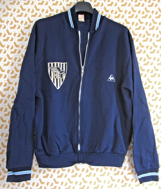 VINTAGE Veste à capuche ADIDAS Trefoil orange Ventex tracktop jacket 70's 168 S