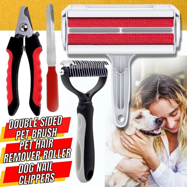 Dog Cat Pet Reusable Hair Lint Remover Fur Roller Sofa Clothes Cleaning-Brush 3