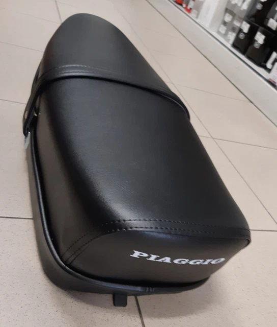 SELLA VESPA 125 Et3 Biposto Pelle Nero Tipo Originale Piaggio EUR 122