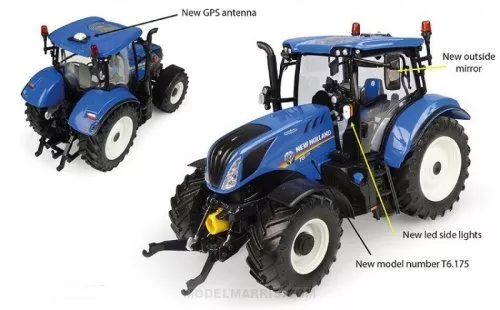 New Holland - T6.175 Tractor 2018 - Universal Hobbies - UH6361 - 1:3 2