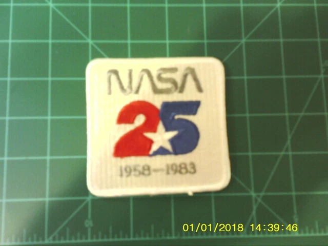 NASA PATCH vintage NASA 25 Years 1958 - 1983 ANNIVERSARY - 3.5"!