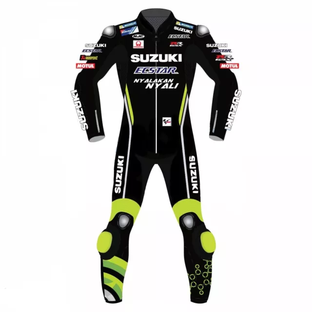 Suzuki ECSTAR Motorcycle Leather Racing Suit Motorbike Riding Suit