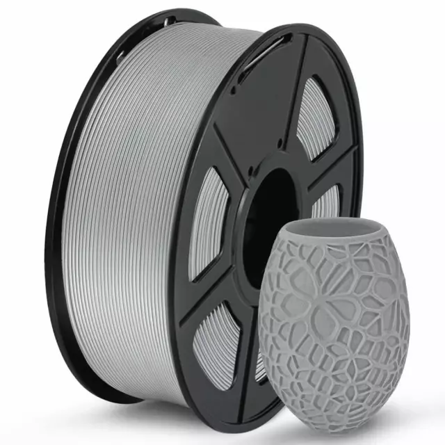 PETG 3D Printer Filament 1.75 mm Strong 3D Filament 1KG Spool(2.2lbs) Gray