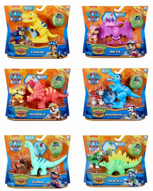 PAW Patrol Dino Rescue Hero Pup and Dinosaur - Choose Your Favourite