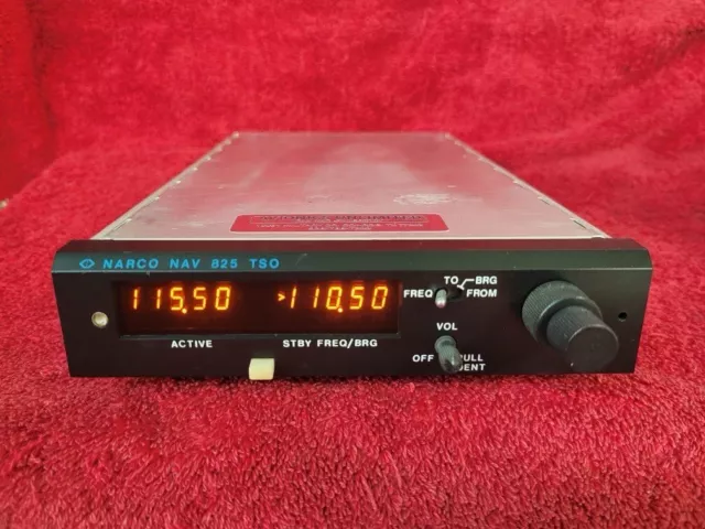 Narco Nav 825 Receiver - Bench Tested With Faa 8130-3 Form