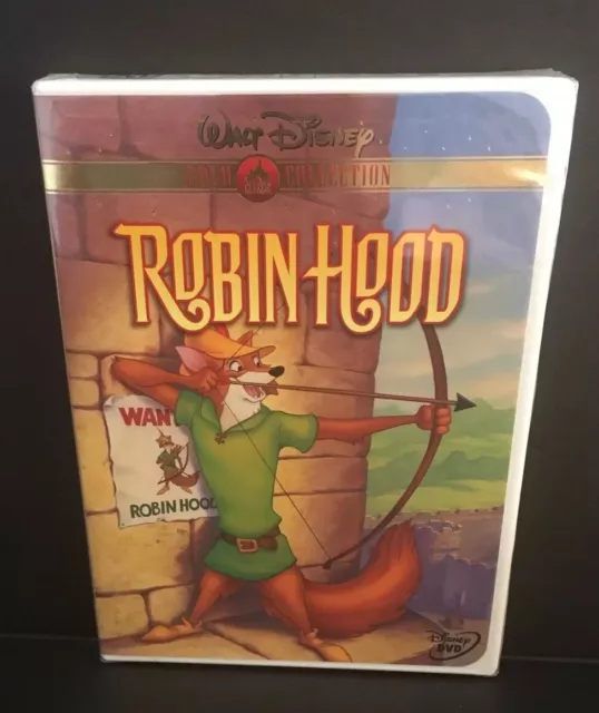 New Sealed Walt Disney Robin Hood Gold Collection Edition DVD 2000