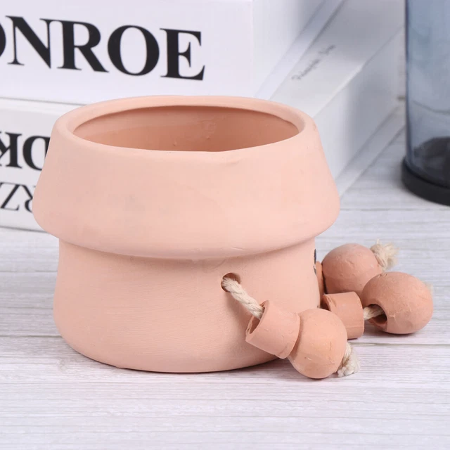 Terrakotta Pot Pflanzer kleiner Ton Blumentöpfe Keramikbecken Bonsai -Behälter f