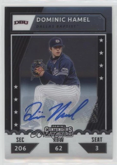 2021 Elite Extra Edition College Tickets Optic Signatures /99 Dominic Hamel Auto