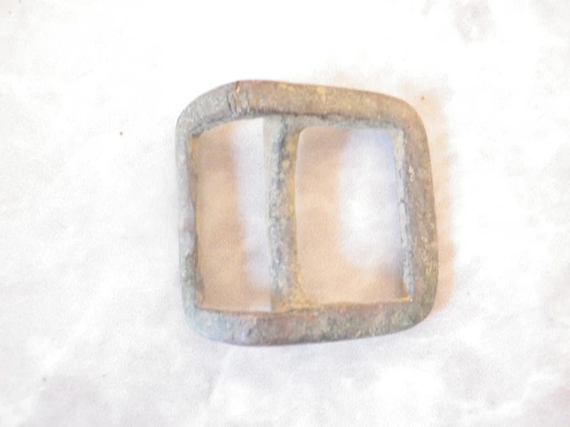 Preciosa Hebilla  Bronce Medieval, Militar ?  Ancient Bronze  Buckle Military ?