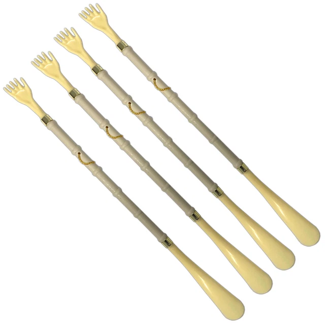 Gratte-Dos / Chausse-Pied Long 50 Cm - Blanc - Plastique - Outil Pratique Du Quotidien