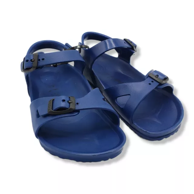 Birkenstock Rio Essentials EVA Kids Sandals Narrow Blue Waterproof Lightweight 3