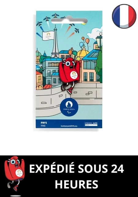PIN'S JO PARIS 2024 Jeux Olympiques - Mascotte Champion Médaille OR