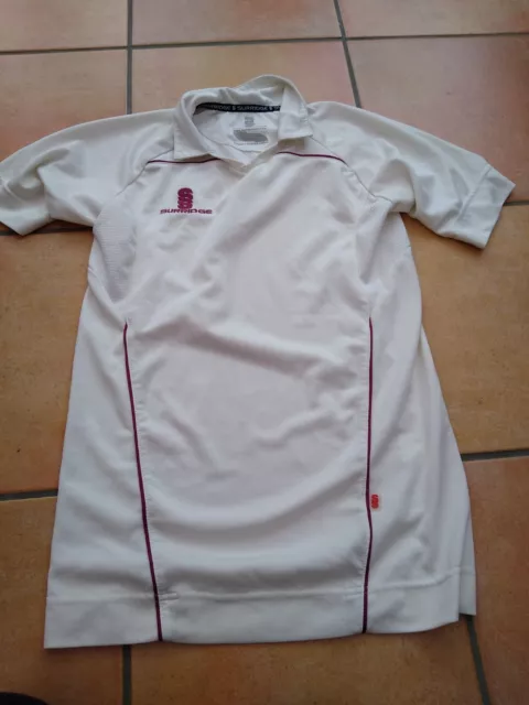 Boys Surridge Cream Cricket Shirt LB