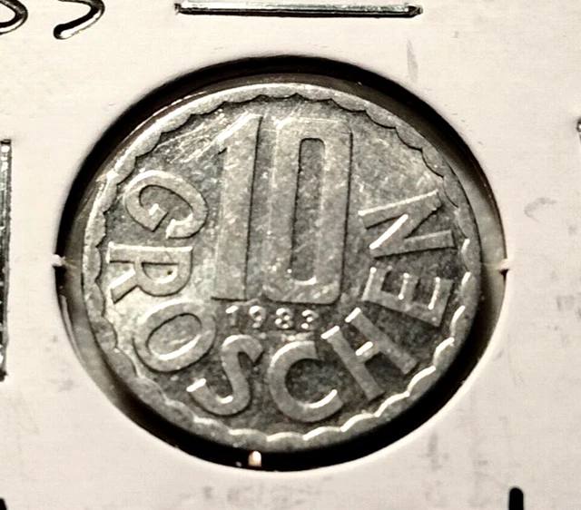1983  AUSTRIA  10 Groschen  Coin -  KM# 2878 - Combined Shipping (#INV4425)