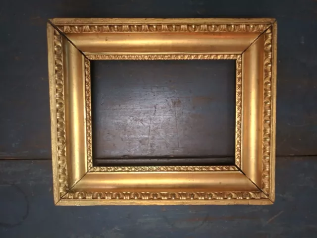 Antique Picture Frame Middle Late 19th Century Gold Gilded Disassembled Parts
