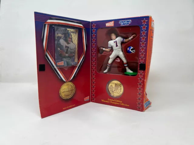 1999 Starting Lineup Wheaties John Elway Champions Collection Action Figure