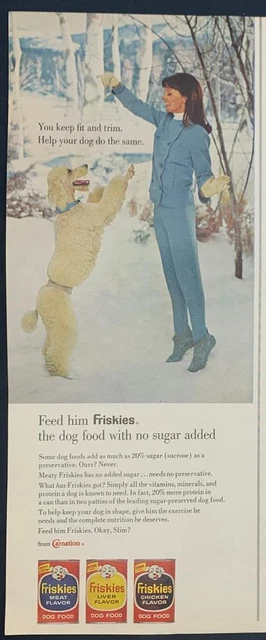 Magazine Ad* - 1967 - Friskies Dog Food - Poodle