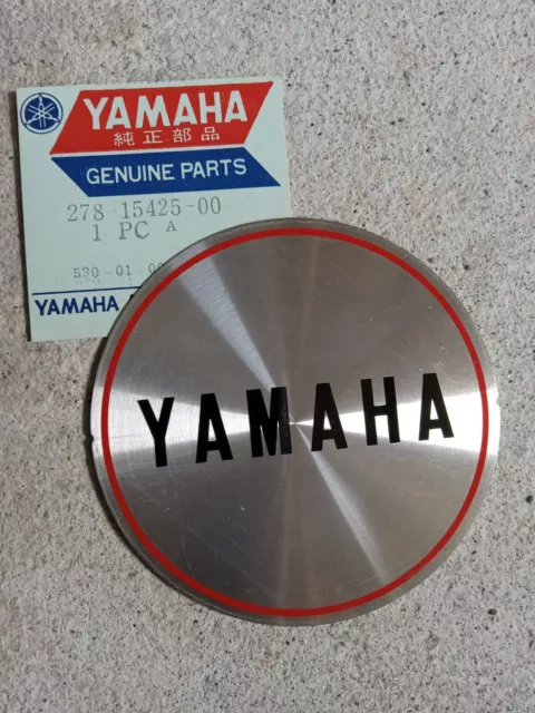 Yamaha 1970-72 Engine Case Emblem DS7 R5 PT#278-15425-00 NOS OEM