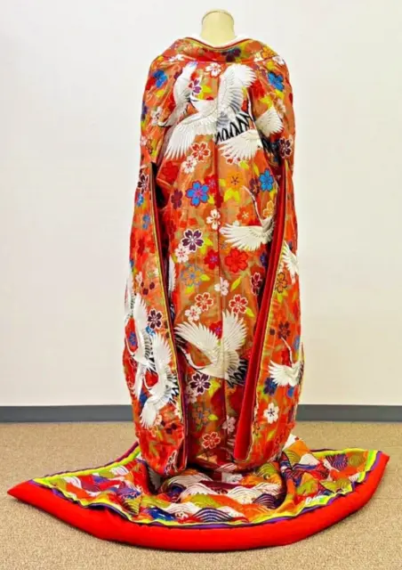 Japanese Kimono Uchikake Wedding Pure Silk  japan 817