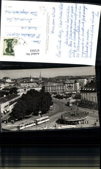 672503,Foto Ak Graz Jakominiplatz Straßenbahn pub Fritz Gratl 108