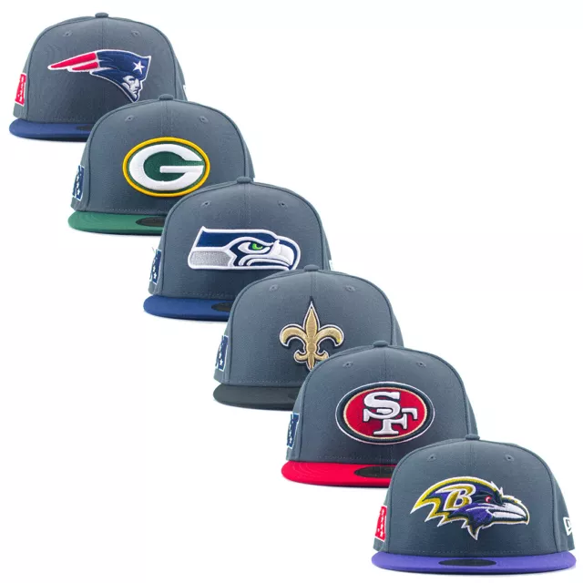 New Era 59FIFTY Fitted Cap NFL On Field Team Logo - Graphite Grey/Team Colours
