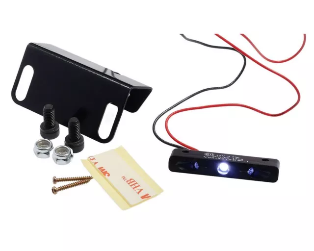 Plaque d'immatriculation / éclairage LED Mini Micro 12V universel moto, scooter,