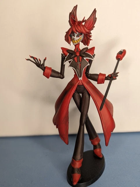 Anjinguang Figurine Acrylique Hazbin Hotel - Lucifer, Alastor, Angel Dust 16cm - Décoration Debout Double Face