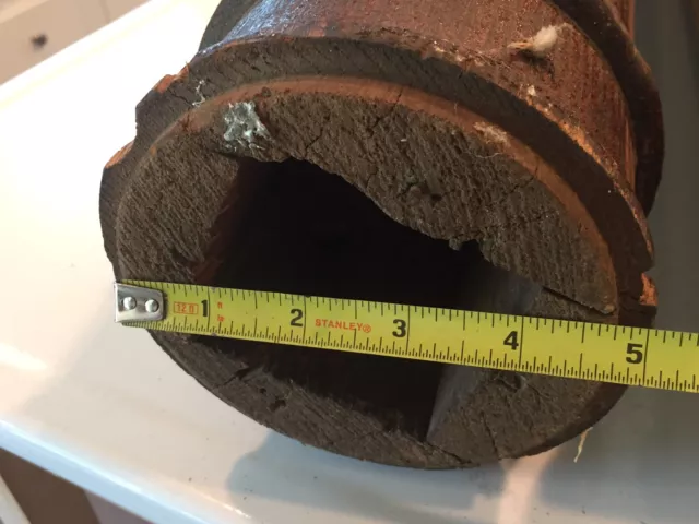 Qty 2 ARCH SALVAGE-ANTIQUE WOOD COLUMNS/PILLARS ~ 54.5" LONG 10