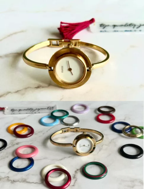 OROLOGIO DONNA LAURENS Vintage con ghiere colorate stile Gucci EUR 120 00 PicClick IT