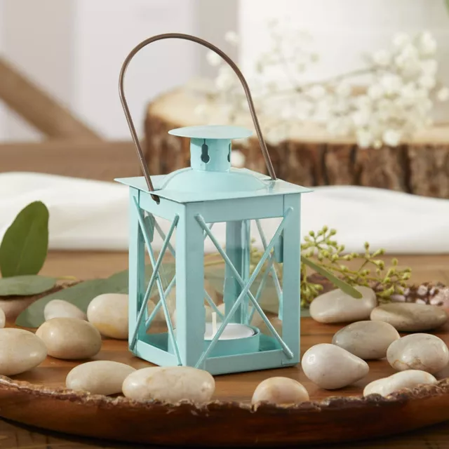 Blue Mini Lantern Beach Garden Wedding Table Decor Party Favors MW37038