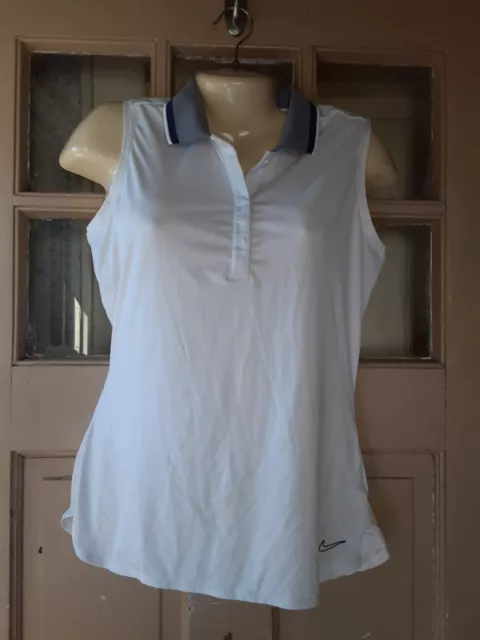 Nike Golf Dri Fit Woman's Active Wear Sleeveless Polo  Size M