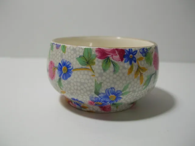 Royal Winton Grimwades England Small Old Cottage Chintz Open Sugar Bowl