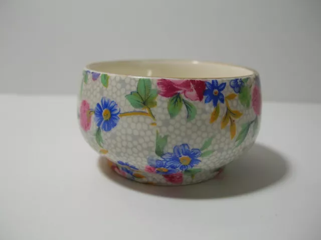 Royal Winton Grimwades England Small Old Cottage Chintz Open Sugar Bowl