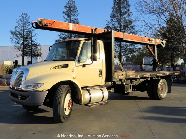 2012 International 4300 MA025 Transport Flatbed Convoy Truck S/A  -Repair