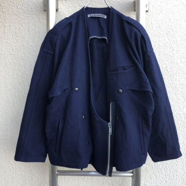 Yohji Yamamoto Wool Jacket Navy XL Size