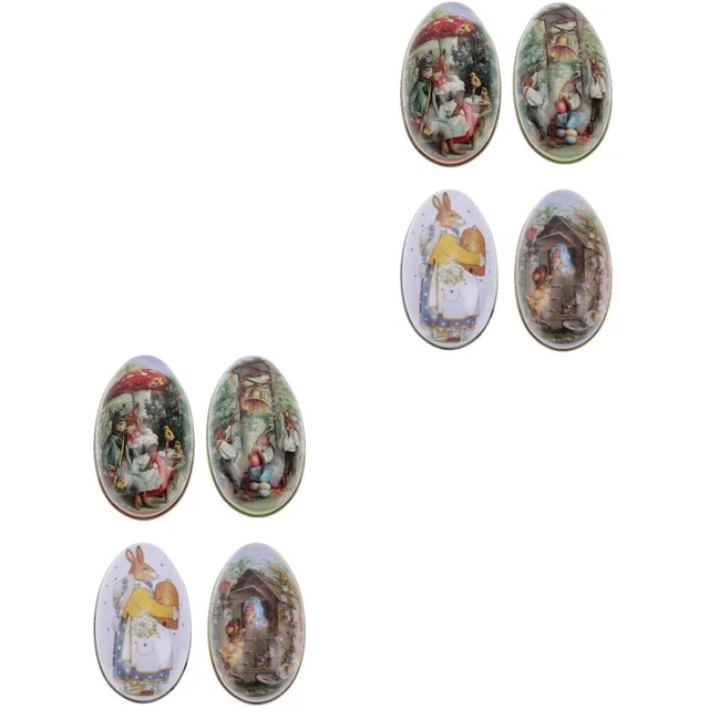8 Pcs Easter Gift Boxes Easter Egg Candy Box Toy Baskets Decorate
