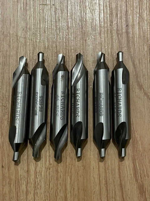 Richards HSS #6 Combined Drill Countersink Center Drill (6pcs)