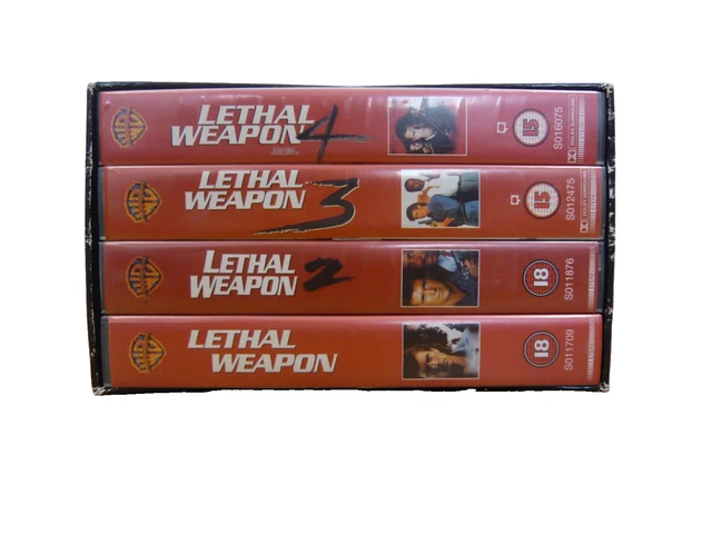 LETHAL WEAPON 1 2 3 & 4 Box set - VHS Tape PAL £13.00 - PicClick UK