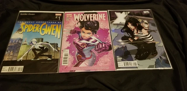 Spider-Gwen #1 Hip Hop Variant,Wolverine #315 (X23 ), X23 #1 Marvel Comics Xmen