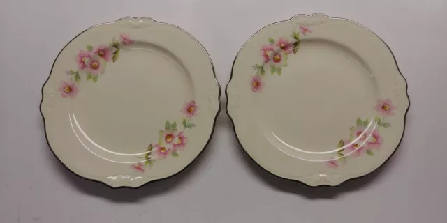 Homer Laughlin Virginia Rose JJ59  'SET OF TWO' Bread Plate MORE ITEMS AVAILABLE