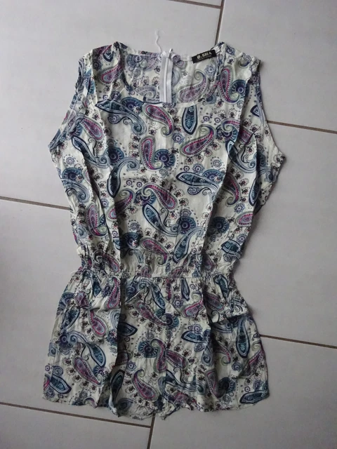 Combishort noir/ moutarde neuf taille 34 marque Ikone Paris modèle Jess (sa