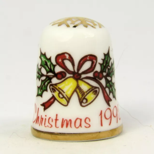 Thimble Collectors Club, Christmas 1992 By Caverswall, England (Tm140)