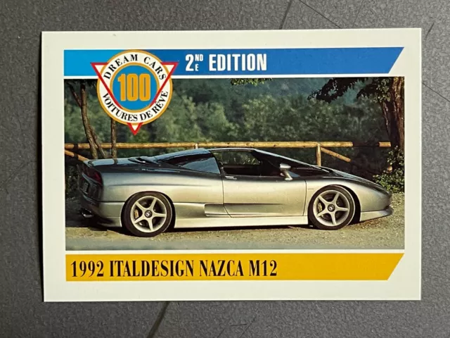 1992 Italdesign Nazca M12 Taglio Dream Auto 2nd Edizione Trading Carta Rara #8