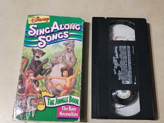 DISNEY SING ALONG Songs VHS The Jungle Book Bare Necessities 1994 EUR 3