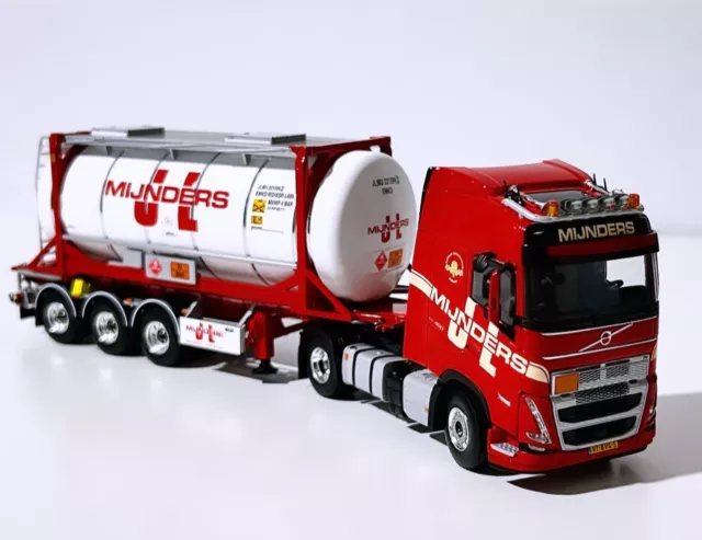 Volvo FH5 globetrotter trailer+20ft tank container "Mijnders" WSI truck models 2