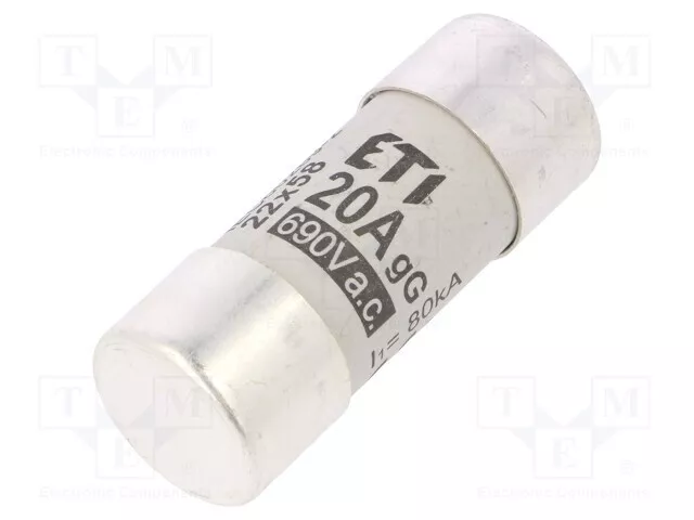 Sécurité : Schmelz 690VAC Gg 20A Cylindrique, Industrie 002640011 Assurance 2