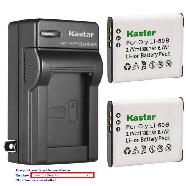 Kastar Battery Wall Charger for Kodak LB-050 LB-052 & PixPro FZ151 Pixpro FZ201