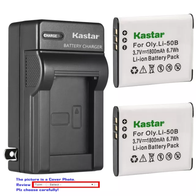 Kastar Battery Wall Charger for Pentax D-Li92 DLi92 Pentax Optio WG-60 WG-70